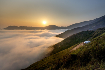 Sea of Clouds During Golden Hour Sea of Clouds During Golden Hour
