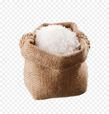 Sea salt Kosher salt Stock photography Gunny sack - The coarse salt in the sack 