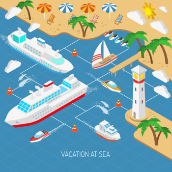 Sea vacation and ships concept Sea vacation and ships concept