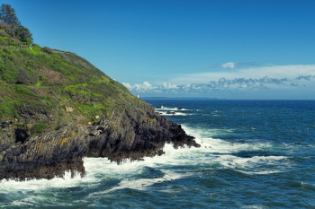 Sea Water Waves Hitting Hill Sea Water Waves Hitting Hill