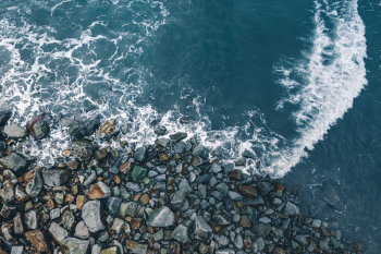 Sea Waves Crashing on Rock Shore Sea Waves Crashing on Rock Shore