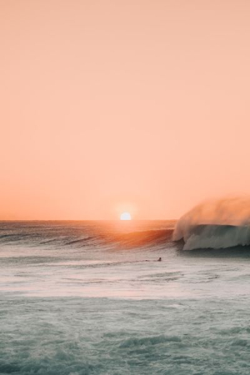 sea waves during golden hour sea waves during golden hour