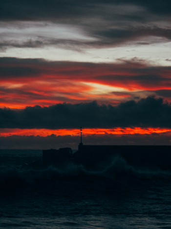 Sea Waves During Sunset Sea Waves During Sunset
