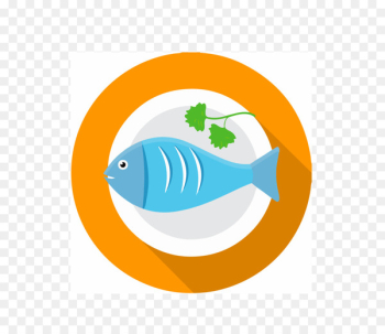 Seafood Fish Meat Icon - Blue fish vector Seafood Fish Meat Icon - Blue fish vector