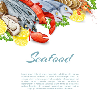Seafood Products Background Seafood Products Background