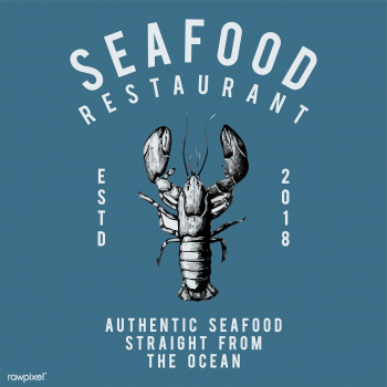 Seafood restaurant logo design vector | Free stock vector - 463661 Seafood restaurant logo design vector | Free stock vector - 463661