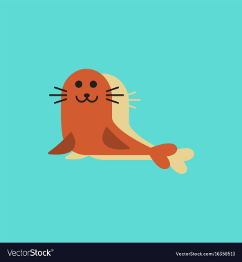 Seal animal icon cartoon of seal animal icon in vector image Seal animal icon cartoon of seal animal icon in vector image