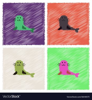 Seal animal icon cartoon of seal animal icon in vector image Seal animal icon cartoon of seal animal icon in vector image