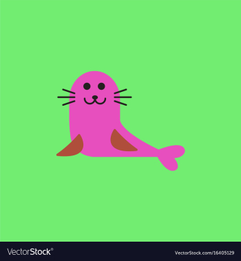 Seal animal icon cartoon of seal animal icon vector image Seal animal icon cartoon of seal animal icon vector image