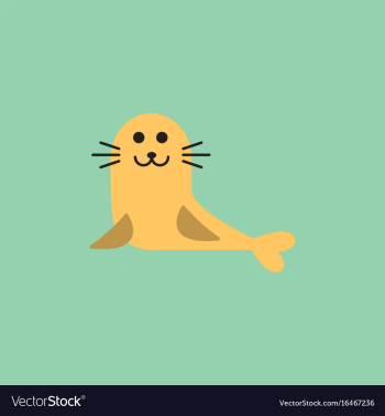 Seal animal icon cartoon of seal animal icon vector image Seal animal icon cartoon of seal animal icon vector image