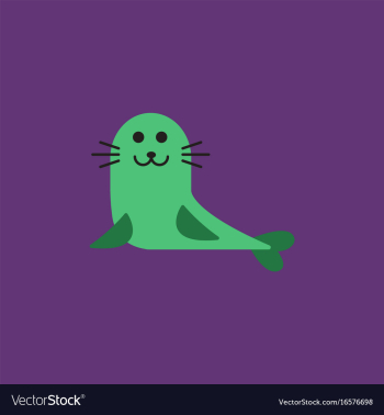 Seal animal icon cartoon of seal animal icon vector image Seal animal icon cartoon of seal animal icon vector image
