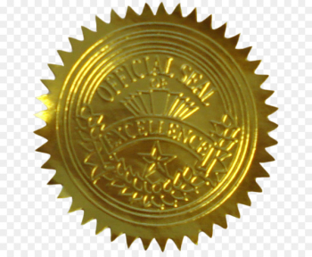 Seal Gold Sticker Paper Academic certificate - Seal Seal Gold Sticker Paper Academic certificate - Seal