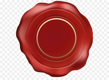 Sealing wax Paper Logo Stamp seal - Red Wax Stamp PNG Clipart Image 