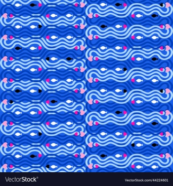 seamless abstract pattern with waves hearts and seamless abstract pattern with waves hearts and