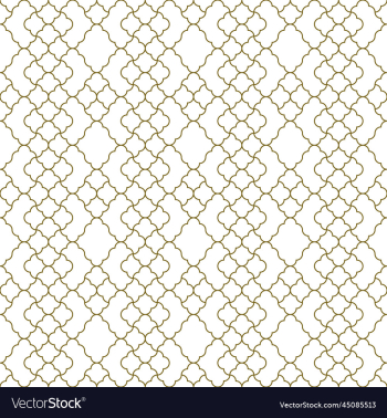 seamless arabic geometric ornament in brown color