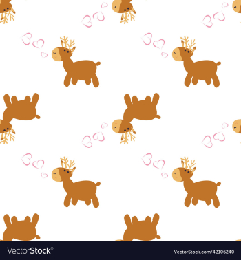 seamless baby pattern with cute animal