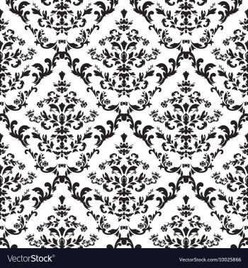 Seamless baroque pattern vector image Seamless baroque pattern vector image
