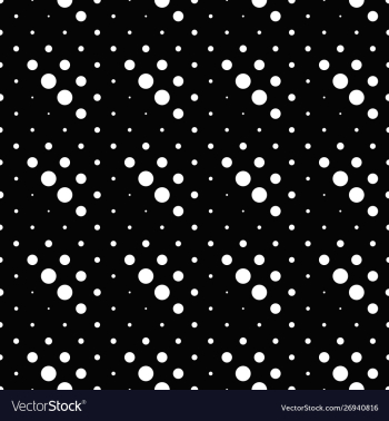 Seamless black and white geometrical dot pattern vector image Seamless black and white geometrical dot pattern vector image