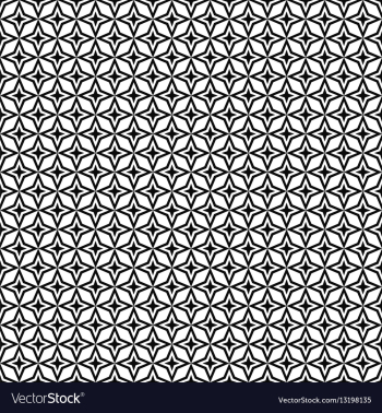 Seamless black and white thorn pattern vector image Seamless black and white thorn pattern vector image