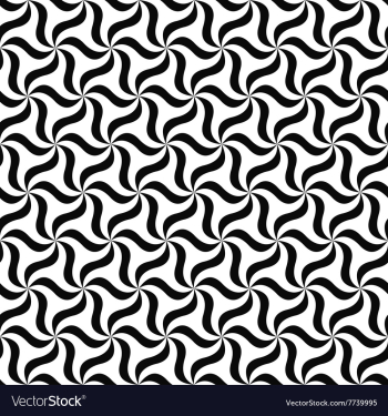 Seamless black white floral pattern vector image Seamless black white floral pattern vector image