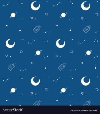 seamless blue moon star celestial pattern seamless blue moon star celestial pattern