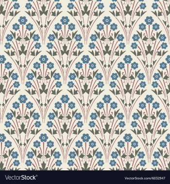  					Seamless floral background vector image														