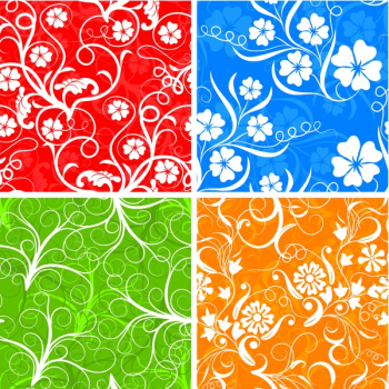 Seamless floral pattern, vector illustration