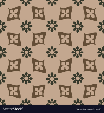 Seamless floral pattern vintage background vector image Seamless floral pattern vintage background vector image