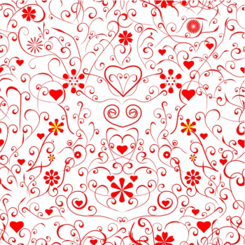 Seamless floral valentine background