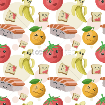 Seamless food background Seamless food background