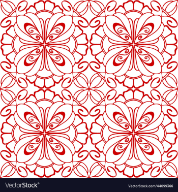 seamless graphic pattern floral red ornament tile seamless graphic pattern floral red ornament tile