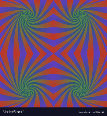 Seamless hypnotic swirl pattern background vector image