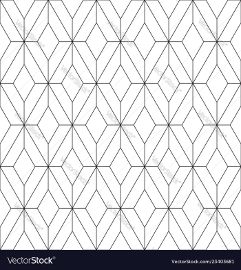 Seamless japanese pattern shoji kumiko in black vector image Seamless japanese pattern shoji kumiko in black vector image
