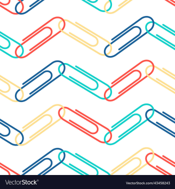 seamless pattern back to school paper clips