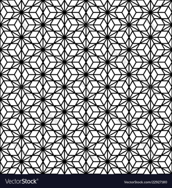 Seamless pattern based on japanese ornament vector image Seamless pattern based on japanese ornament vector image