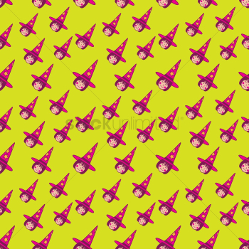 Seamless pattern of witch Seamless pattern of witch