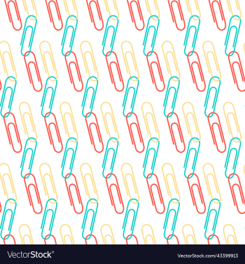 seamless pattern paper clips back to school back