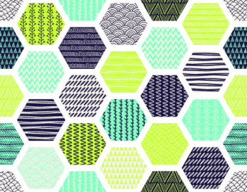 Seamless pattern, patchwork tiles. Can be used on packaging paper, fabric, background for different images, etc. Freehand drawing