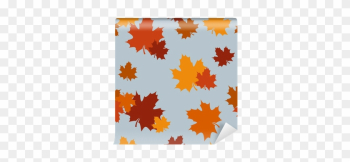 Seamless Pattern With Autumn Maple Leaves - Maple Leaf