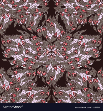 Seamless pattern with the feathers vector image Seamless pattern with the feathers vector image