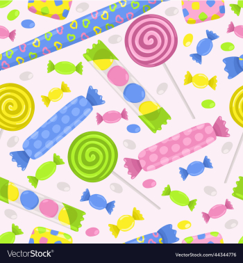 seamless pattern with various candies seamless pattern with various candies