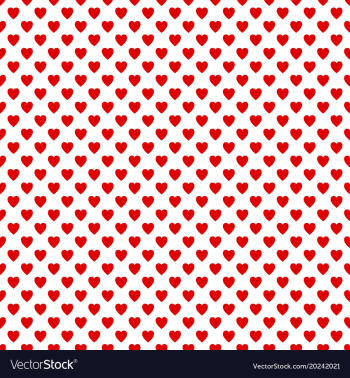 Seamless red heart pattern background - love vector image Seamless red heart pattern background - love vector image