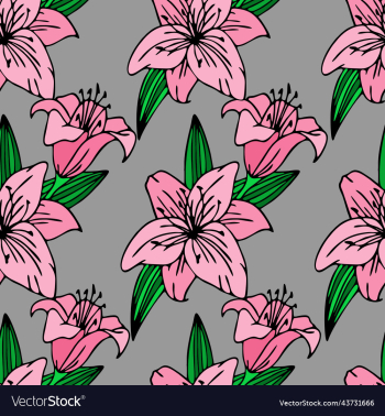 seamless repeating pattern of large pink lily seamless repeating pattern of large pink lily