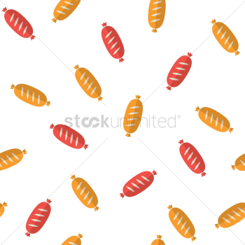 Seamless sausage background Seamless sausage background