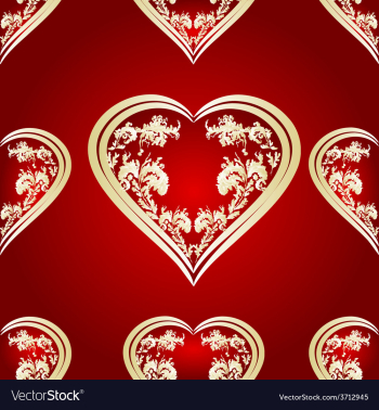 Seamless texture heart vector image Seamless texture heart vector image