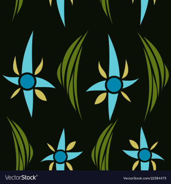 Seamless texture with floral background vintage vector image Seamless texture with floral background vintage vector image