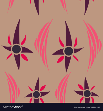 Seamless texture with floral background vintage vector image Seamless texture with floral background vintage vector image