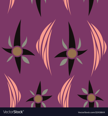 Seamless texture with floral background vintage vector image