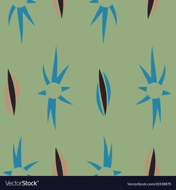 Seamless texture with floral background vintage vector image