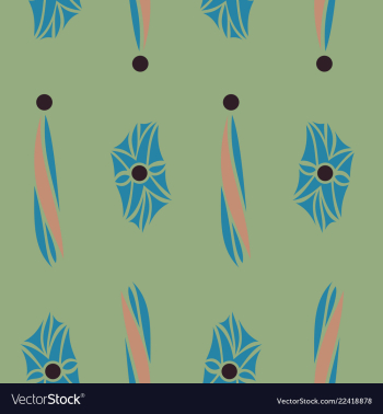 Seamless texture with floral background vintage vector image